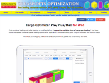 Tablet Screenshot of cargooptimizer.com